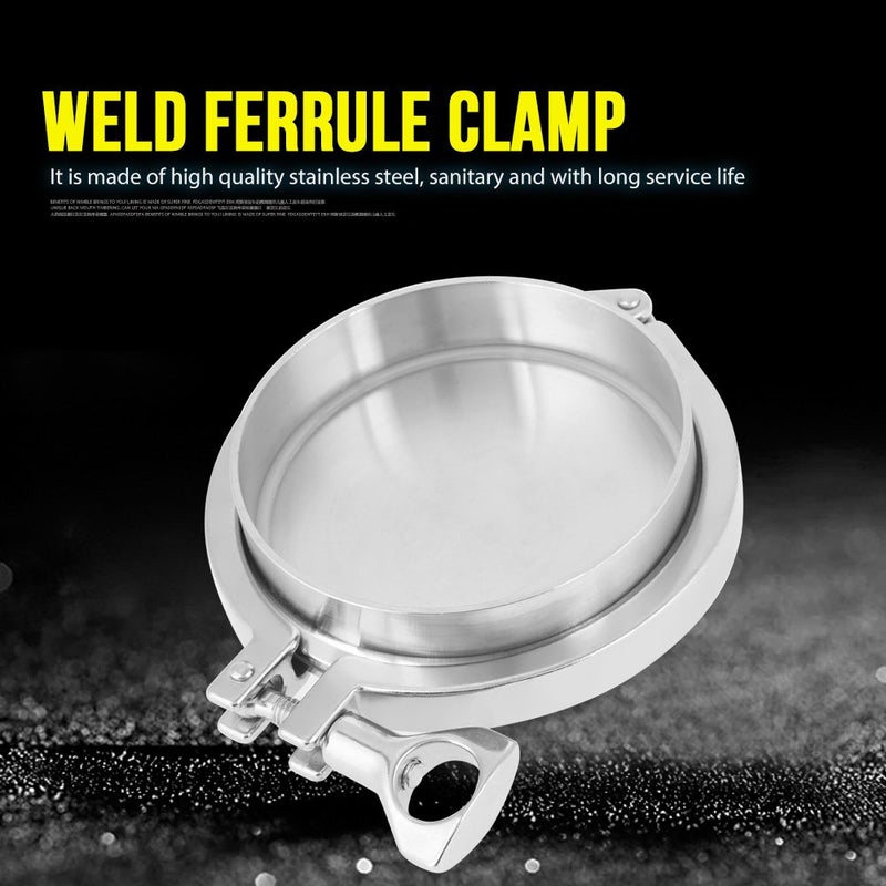 Jectse Stainless Steel Sanitary Pipe Fittings kitï¼Œwith Heavy Duty Tri Clamp,102mm 4" End,Weld Ferrule,silicone gasket - Image 4